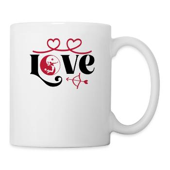 Volleyball Love Ballon de volley-ball Joueur de volley-ball - Mug blanc - blanc - Droite