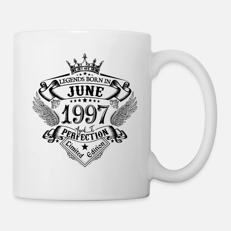 Geburtstag Juni 1975 Juni Jubiläum 1975 - Tasse - Weiß