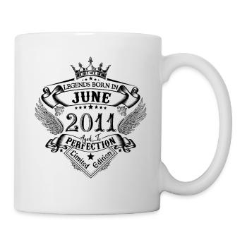 anniversaire Juin 2011 Juin anniversaire 2011 - Mug blanc - blanc - Droite