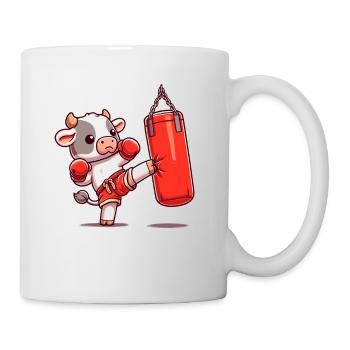 Muay Thai Boxing, Thai Boxing Kickboxen Kickboxer - Tasse - Weiß - Rechts