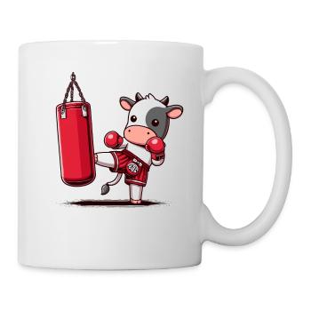 Muay Thai Boxing, Thai Boxing Kickboxen Kickboxer - Tasse - Weiß - Rechts