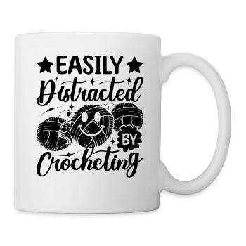 Crochet Crochet - Facilement distrait par le crochet - Mug blanc - blanc - Droite