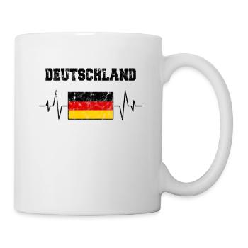 Germany Heartbeat - Mug - white - Right