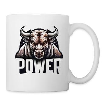 Power Bull - Tasse - Weiß - Rechts