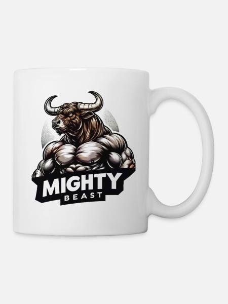 Mighty Beast - Tasse - Weiß