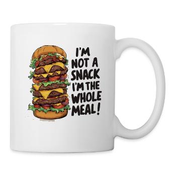 Burger für alle Burger Liebhaber Fast Food Fans - Tasse - Weiß - Rechts