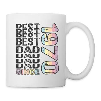 Meilleur papa du monde depuis 1970 Fête des pères - Mug blanc - blanc - Droite