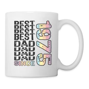 Meilleur papa du monde depuis 1975 Fête des pères - Mug blanc - blanc - Droite