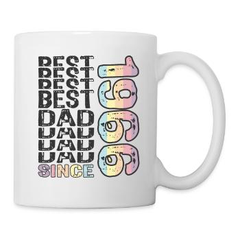 Bester Papa der Welt seit 1966 Vatertag - Tasse - Weiß - Rechts