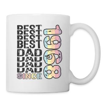 Bester Papa der Welt seit 1968 Vatertag - Tasse - Weiß - Rechts