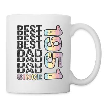 Bester Papa der Welt seit 1951 Vatertag - Tasse - Weiß - Rechts