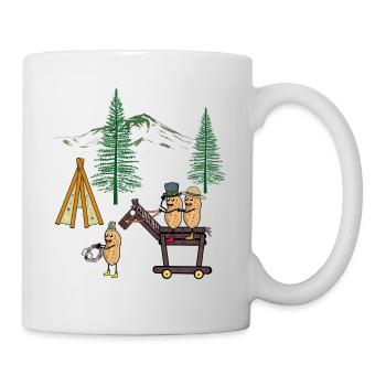 Peanut Peanuts Wild West Rider Teepee Nature - Mug - white - Right