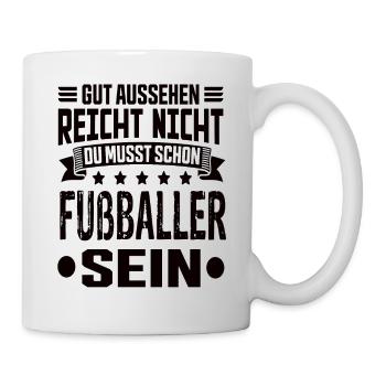 Fußball Fußballer Fußballmannschaft Fußballspiel - Tasse - Weiß - Rechts