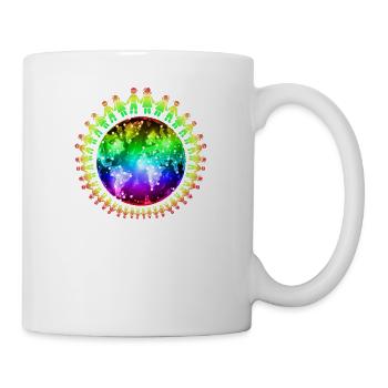 contre le racisme, contre la droite, contre les nazis, l’amour - Mug blanc - blanc - Droite