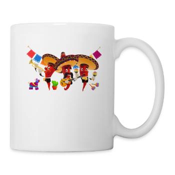 Lustiger Spruch "Chillen mit Meinen Amigos" Mexiko - Tasse - Weiß - Rechts