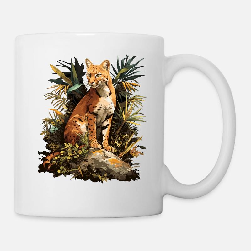 Chats dorés Chat doré - Mug blanc - blanc