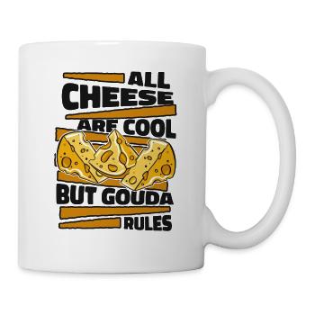 All Cheese Are Cool But Gouda Rules Maker Queso - Mug - white - Right