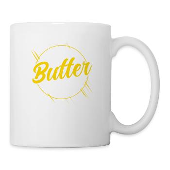 Ne blâmez pas le beurre pour ce que le - Mug blanc - blanc - Droite