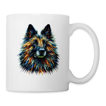 Polygon Art Berger Belge Groenendael Belge - Mug blanc - blanc - Droite