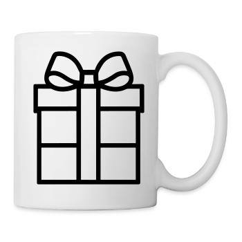 Kleine Geschenkbox - Tasse - Weiß - Rechts