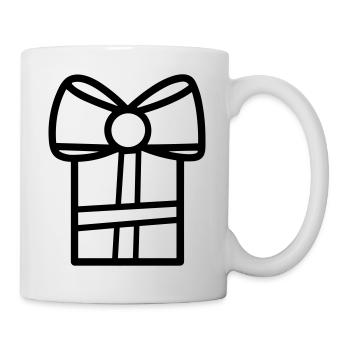 Kleine Geschenkbox - Tasse - Weiß - Rechts