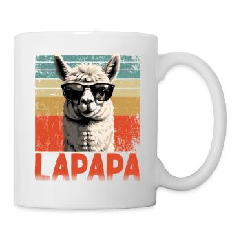 Lapapa Funny Llama Dad Perfect Style - Mug - white - Right