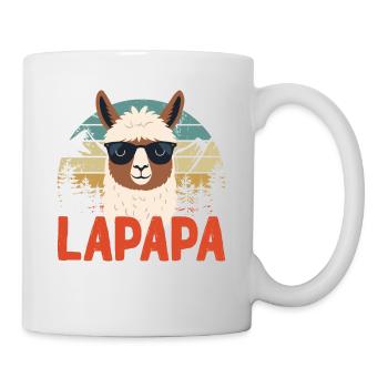 Lapapa Funny Llama Dad Perfect Style - Mug - white - Right