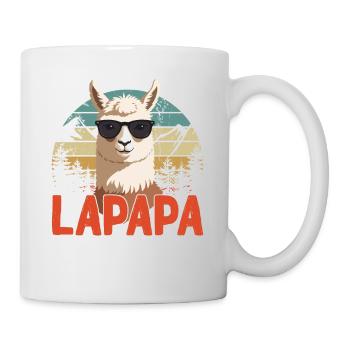 Lapapa Funny Llama Dad Perfect Style - Mug - white - Right