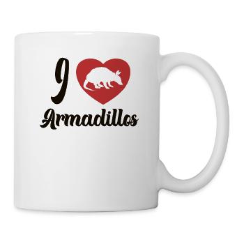 I love Armadillos Pink Fairy Chlamyphoridae Lover - Mug - white - Right