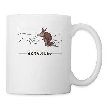 Michelangelo Creation of Adam Armadillo Pink - Mug - white - Right