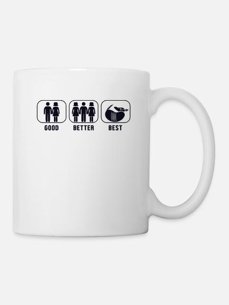 Gut Besser Beste Gürteltier Rosa Fee Cingulata - Tasse - Weiß