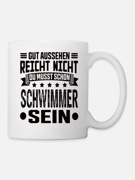 Schwimmer - Tasse - Weiß