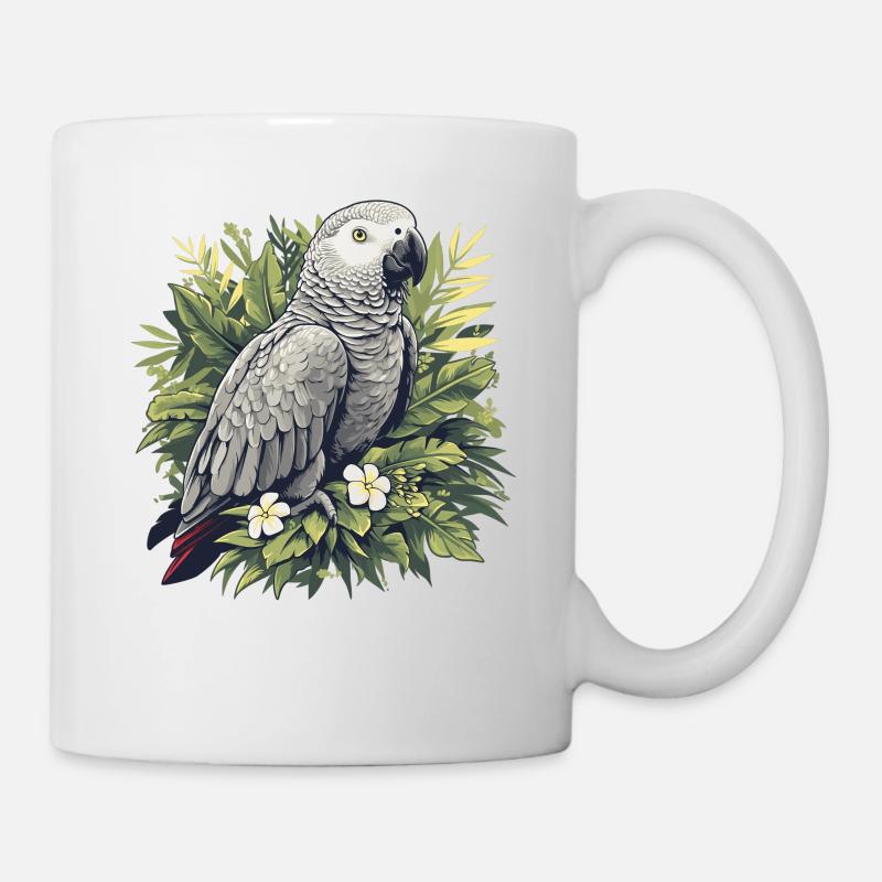 Graupapageien Graupapagei - Tasse - Weiß