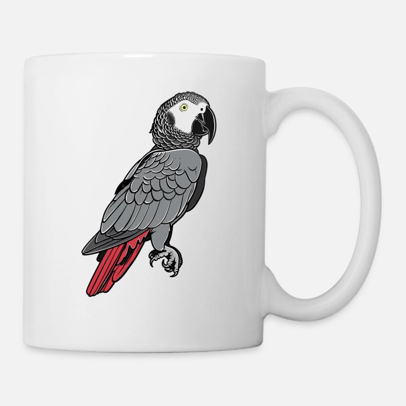 Graupapageien Graupapagei - Tasse - Weiß