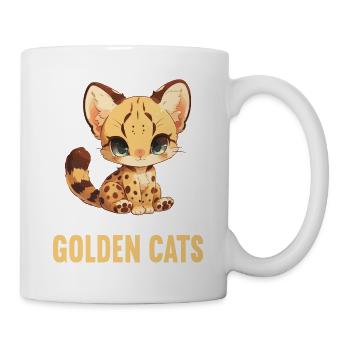 Chats dorés Chat doré - Mug blanc - blanc - Droite