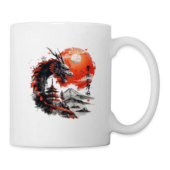 Dragon japonais - Mug blanc - blanc - Droite
