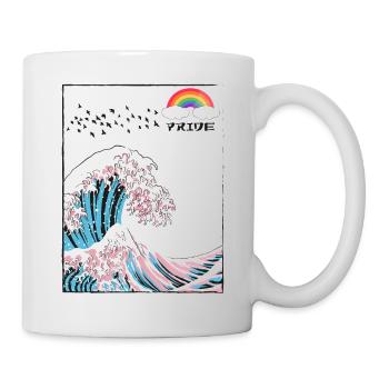 Trau dich, du selbst zu sein - Trans LGBT Farben in der - Tasse - Weiß - Rechts
