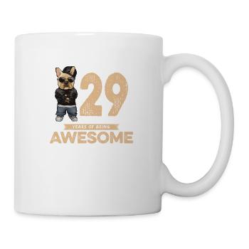 29 ans d’être un chien cool génial - Mug blanc - blanc - Droite