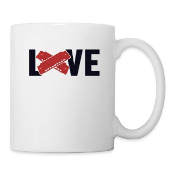 Love Mouth Harp Harmonist Harmonicist - Mug - white - Right