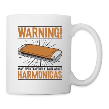 May Spontaneously Talk About Harmonicas Mouth - Mug - white - Right
