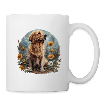 Golden Retriever Motif Cute - Mug - white - Right