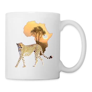 Guépard - grand félin en Afrique - Mug blanc - blanc - Droite