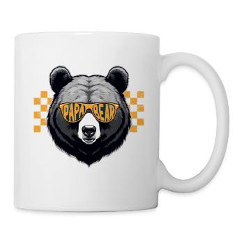 Bären Vater Lustiger Vater Perfekter Style - Tasse - Weiß - Rechts