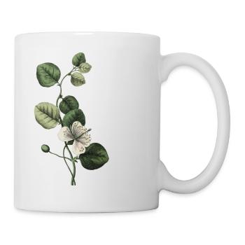 Buchstabe P Grüne Botanik - Tasse - Weiß - Rechts