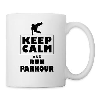 Freerunning freerunner de parkour - Mug blanc - blanc - Droite