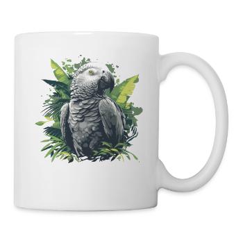 African grey parrots - Mug - white - Right