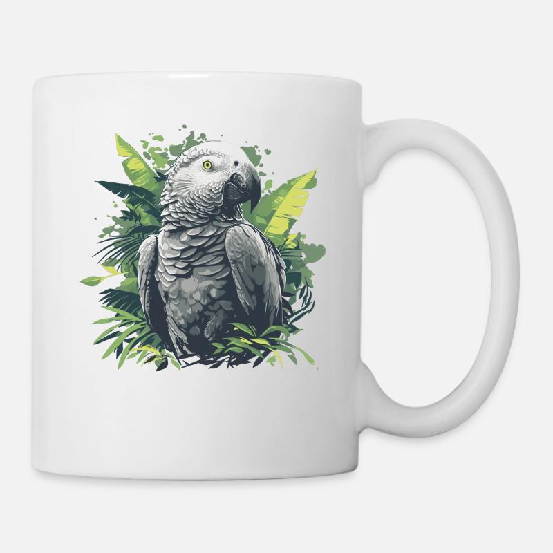 Graupapageien Graupapagei - Tasse - Weiß