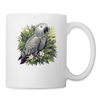 Graupapageien Graupapagei - Tasse - Weiß - Rechts
