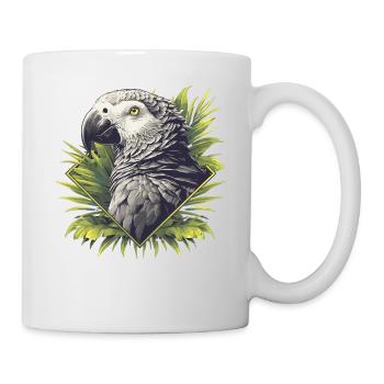 Graupapageien Graupapagei - Tasse - Weiß - Rechts