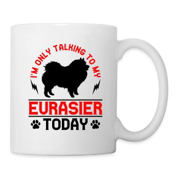 Ne parler qu’à mon Eurasier Spitz Eurasien - Mug blanc - blanc - Droite